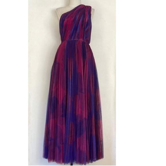 Hutch One Shoulder Dress in Purple and Blue- NWT! $598 - Picture 2 of 8